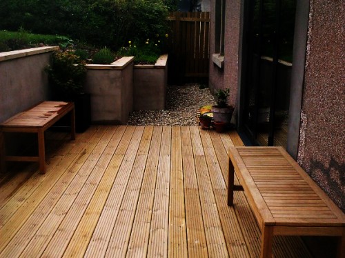Timber decking and copings Timber decking and copings